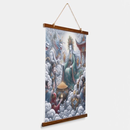 Oni Dreams Hangend Wandkleed (Gebogen)