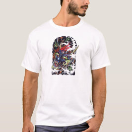 Oni & esdoorn tatoeage ontwerp t-shirt