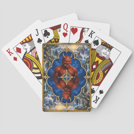 Oni, Gotische Fantasy-Monster Pokerkaarten (Achterkant)