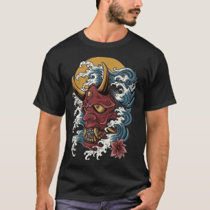 ONI JAPANESE DEMON MASK Oni Masker T-shirt