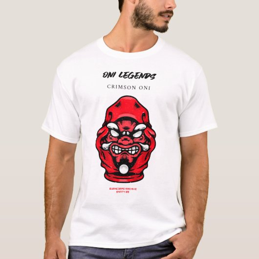 Oni Legends – Crimson Oni | BurnCorpo Archive T-shirt (Voorkant)