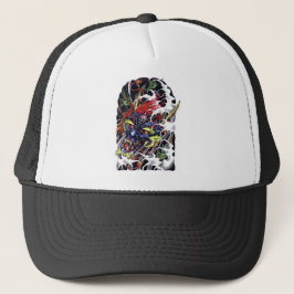 Oni & Maple Tattoo Ontwerp Trucker Pet