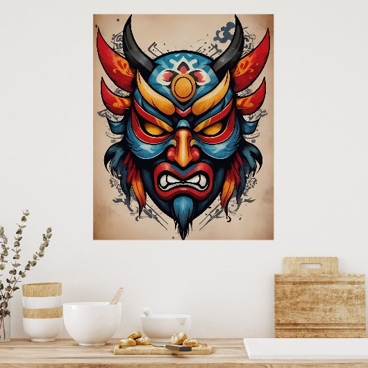 Oni Mask Poster (Keuken)