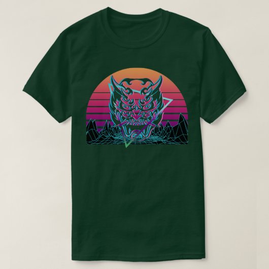 Oni Mask Yokai Devil Mask Gift T-shirt (Design voorkant)