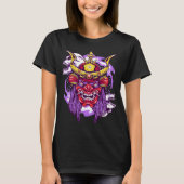 Oni masker en schedel t-shirt (Voorkant)