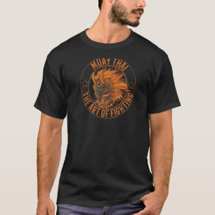 Oni Masker Hannya Muay Thai van het vechten T-shirt
