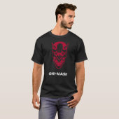 Oni Masker Japanse Demon Face Devil Ronin T-shirt (Voorkant volledig)