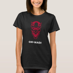 Oni Masker Japanse Demon Face Devil Ronin T-shirt