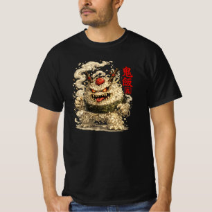 Oni Noodle Yokai – Japans Voedsel Monster Kunst T-shirt