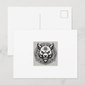 Oni Panda Essence Logo T-shirt Briefkaart (Voorkant / Achterkant)