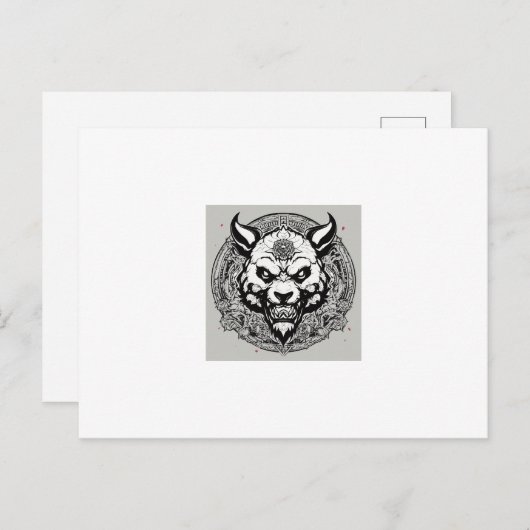 Oni Panda Essence Logo T-shirt Briefkaart (Voorkant / Achterkant)