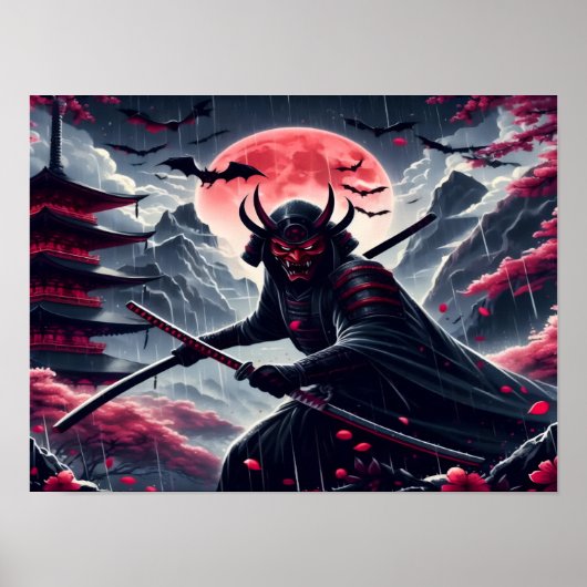Oni Samurai Poster (Voorkant)