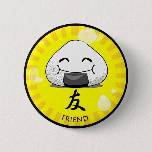 Onichibi - Friend Ronde Button 5,7 Cm (Voorkant)