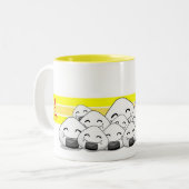 Onichibi - Friend Tweekleurige Koffiemok (Voorkant links)