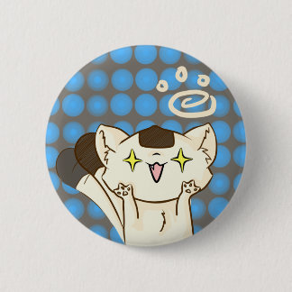 Onigiri Cat Asssault! Button (bruin)
