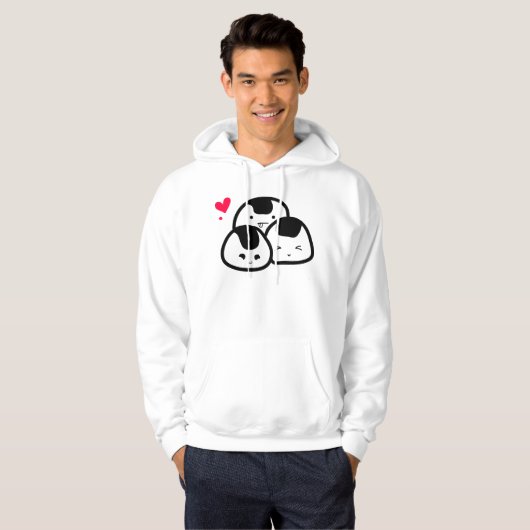 Onigiri Friends unisex hoody (Voorkant volledig)