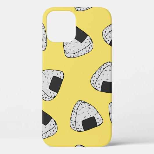 Onigiri (japanse rijstbal) achtergrond. Naadloos Case-Mate iPhone Case (Achterkant)