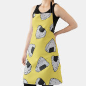 Onigiri (japanse rijstbal) achtergrond. Naadloos Schort (Insitu)