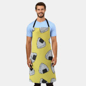 Onigiri (japanse rijstbal) achtergrond. Naadloos Schort (Gedragen)