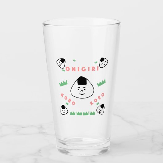Onigiri Koro (de Rolling Rice Balls) Glas (Voorkant)