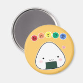 Onigiri Love Magnet (Voorkant / Achterkant)