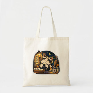 Onigiri Night Shift Cat Tote Bag | Japans eten C