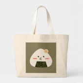 Onigiri Sushi Grote Tote Bag (Voorkant)
