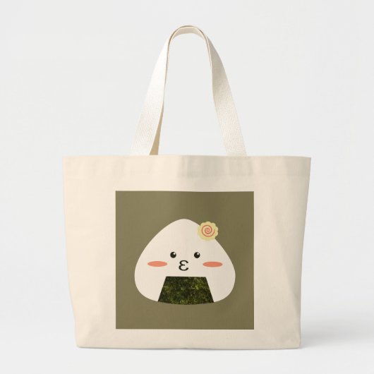 Onigiri Sushi Grote Tote Bag (Voorkant)