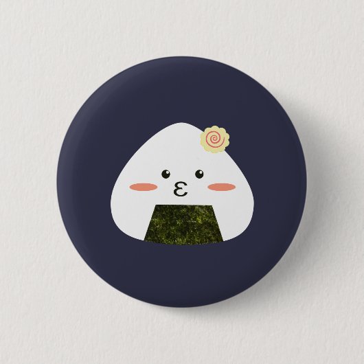 Onigiri Sushi Ronde Button 5,7 Cm (Voorkant)