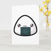 Onigiri-Wenskaart Kaart (Gele Bloem)