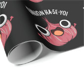 Onion Ha-se-yo Funny Korean Pun Dark BG Cadeaupapier (Rol Hoek)