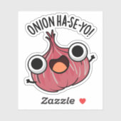 Onion Ha-se-yo Funny Korean Pun Sticker (Vel)
