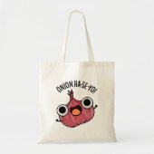 Onion Ha-se-yo Funny Korean Pun Tote Bag (Voorkant)