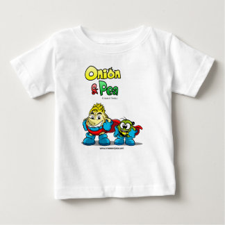 Onion & Pea characters Baby t-shirt.