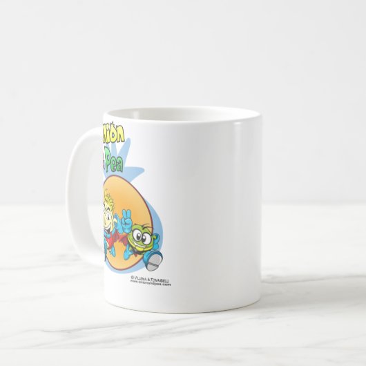Onion & Pea covers mug. Koffiemok (Voorkant links)