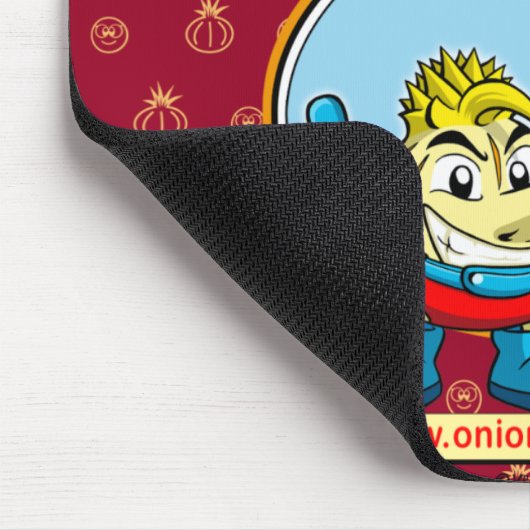 Onion & Pea mousepad. Muismat (Hoek)