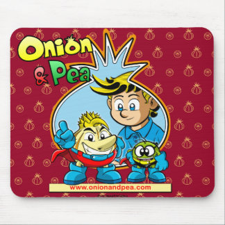 Onion & Pea mousepad. Muismat