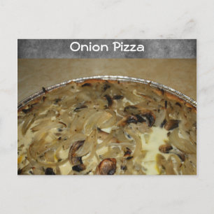 Onion Pizza Recipe Briefkaart