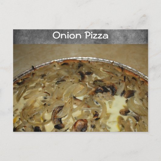 Onion Pizza Recipe Briefkaart (Voorkant)