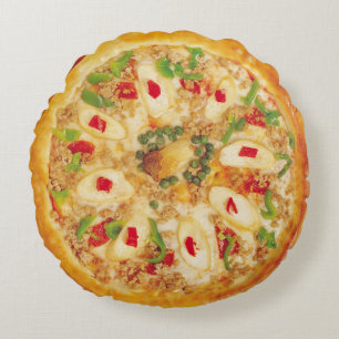 Onion Pizza Rond Kussen