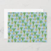 Onion Plant Pattern Briefkaart (Voorkant / Achterkant)
