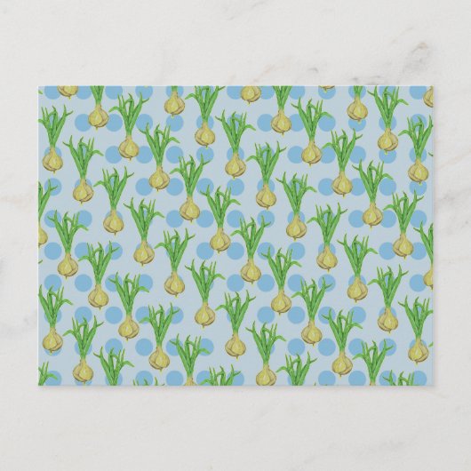 Onion Plant Pattern Briefkaart (Voorkant)