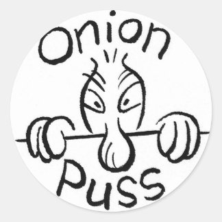 Onion Puss was hier - Stickers