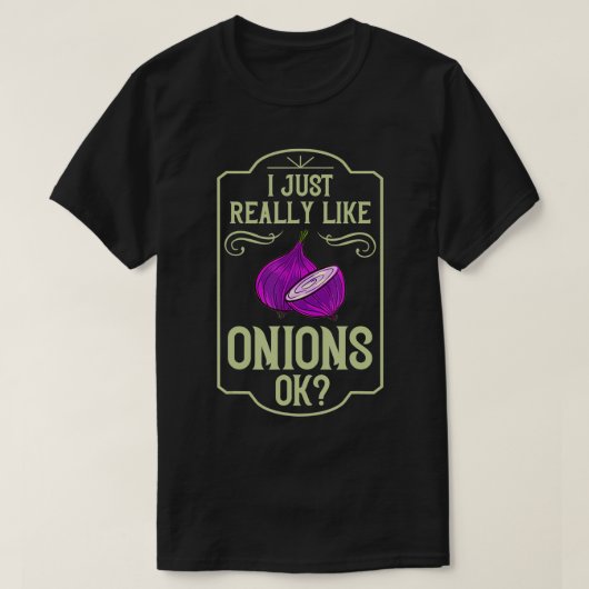 Onion Red Pickled Onions T-shirt (Design voorkant)
