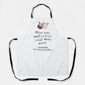 Onion Shakespeare Quote Cute Hand-Illustrated Schort (Voorkant)