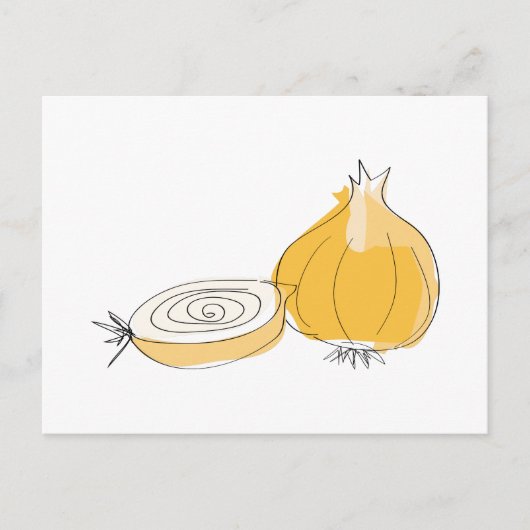 Onion Sketch Briefkaart (Voorkant)