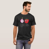 Onion & Tomato Pun Jokes T-shirt (Voorkant volledig)