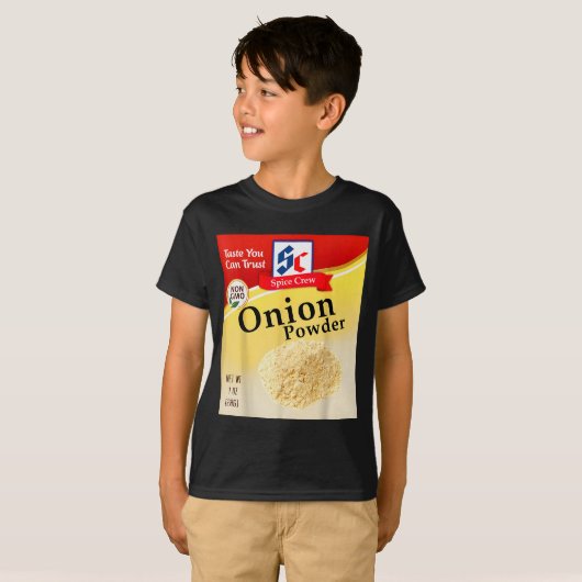 Onion Wder Holiday Condiment Sce Costumes Group Ma T-shirt (Voorkant volledig)