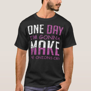 Onions Cry Cook of Chef Space thema geboortedatum T-shirt