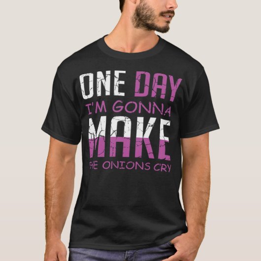 Onions Cry Cook of Chef Space thema geboortedatum T-shirt (Voorkant)